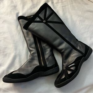 RARE Diesel Knee High Moto Boots